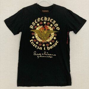 Paco‎ Chicano By Christian Audigier Black Gold Eagle Graphic Tee Small USA Made